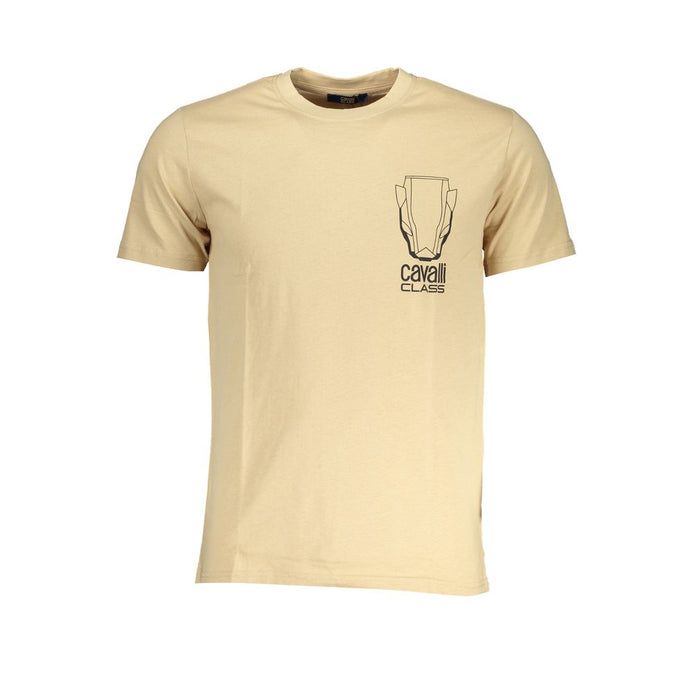 T-shirt homme Cavalli Class en coton beige
