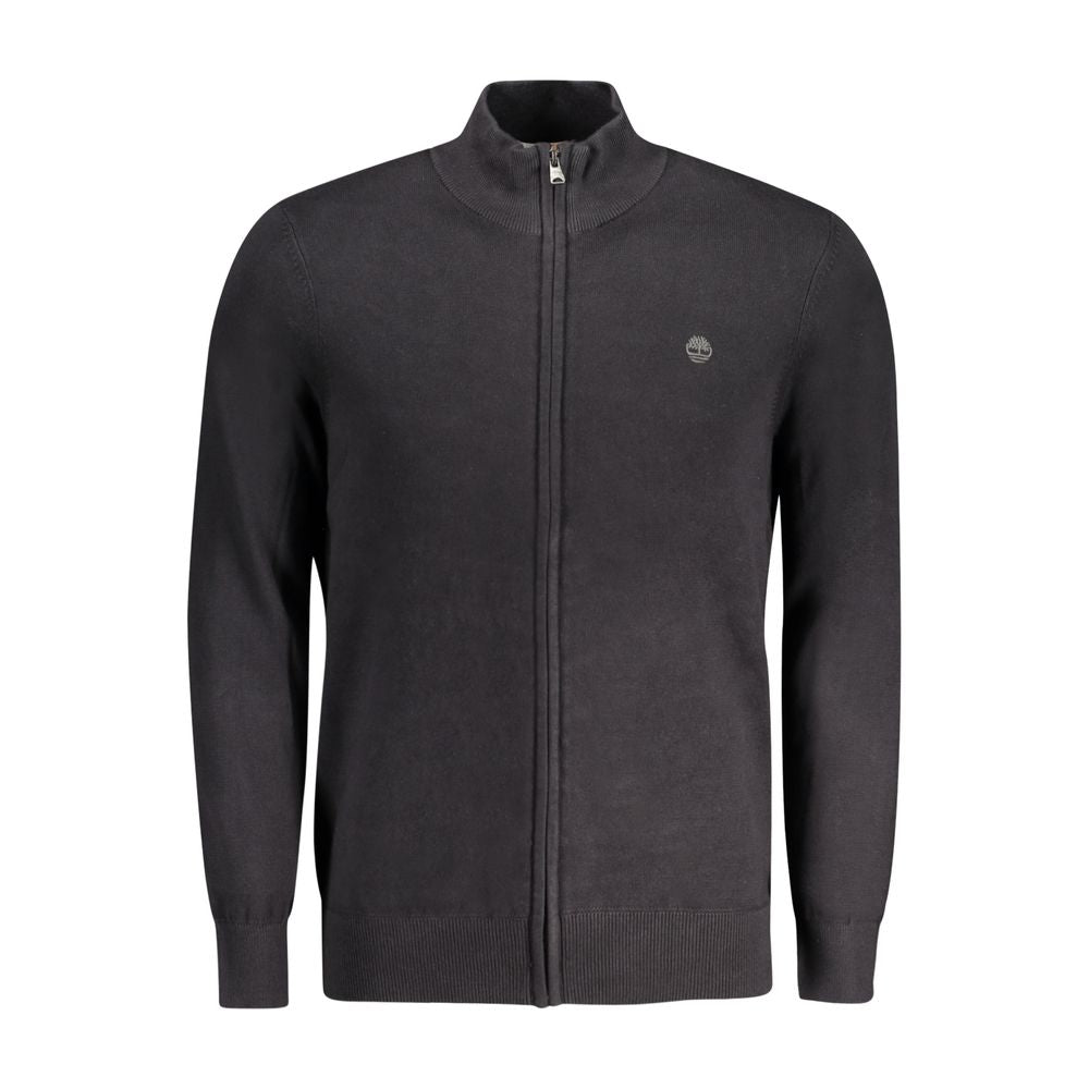 Timberland Black Organic Cotton Men Cardigan Timberland