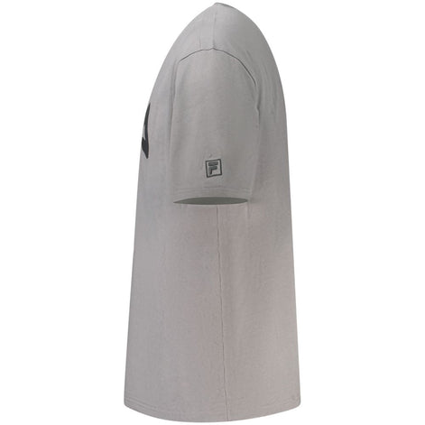 Fila Gray Cotton Men T-Shirt Fila