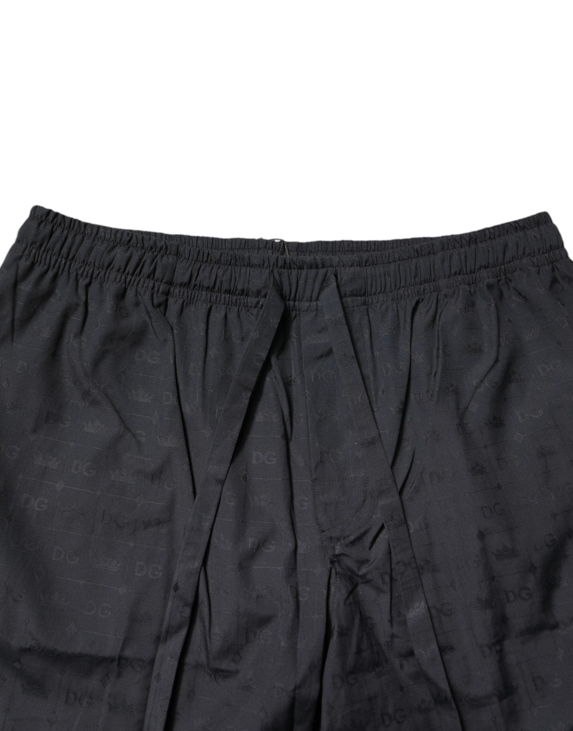 Dolce & Gabbana Black Cotton Men Pajama Set Sleepwear Dolce & Gabbana