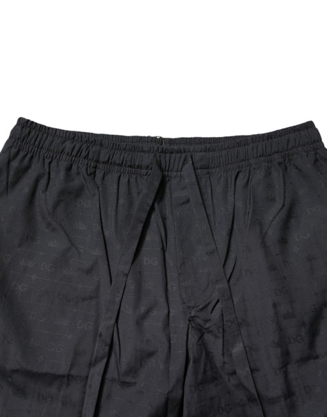Dolce & Gabbana Black Cotton Men Pajama Set Sleepwear Dolce & Gabbana