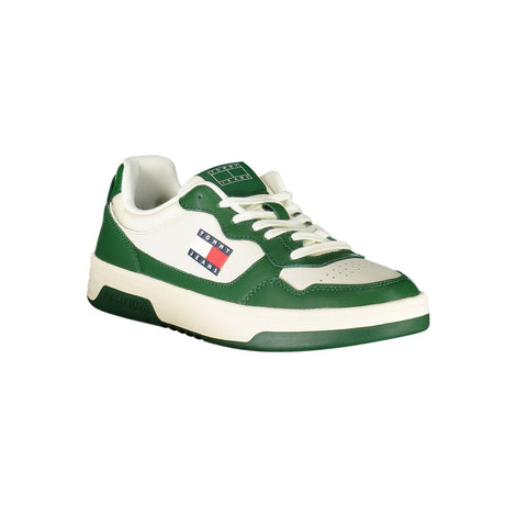 Tommy Hilfiger White Leather Men Sneaker Tommy Hilfiger