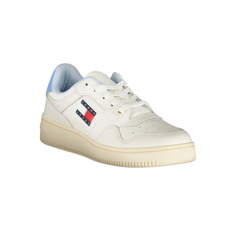 Tommy Hilfiger White Leather Women Sneaker Tommy Hilfiger