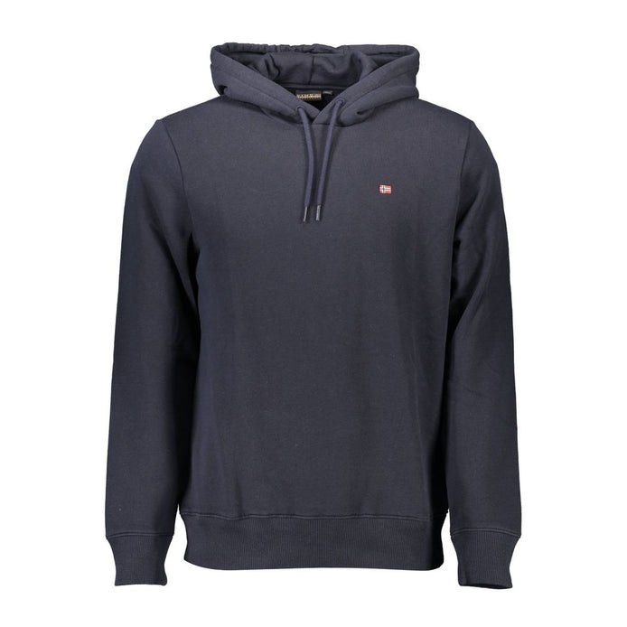 Napapijri Blue Cotton Men's Hoodie Napapijri