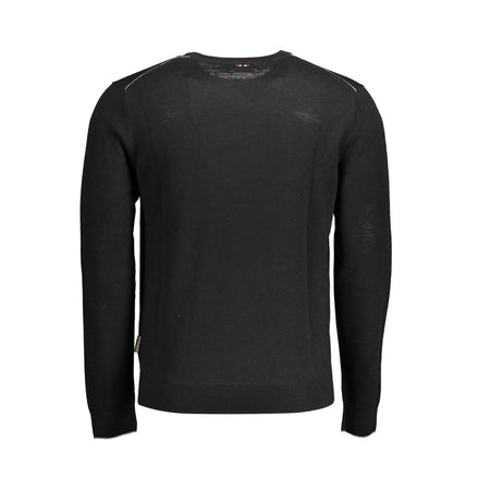 Napapijri Black Wool Mens Sweater Napapijri