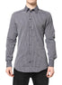 Dolce & Gabbana Black White Striped GOLD Formal Dress Shirt Dolce & Gabbana