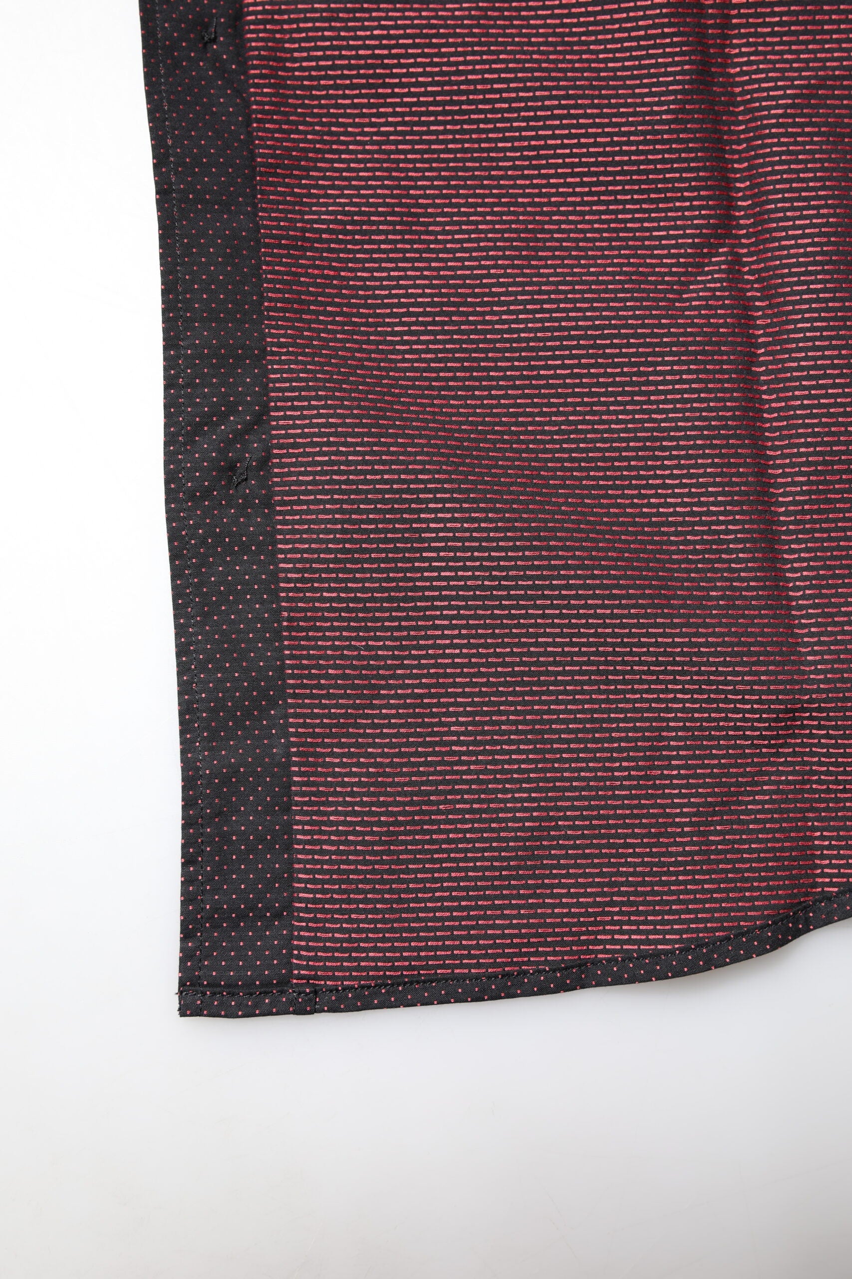 Dolce & Gabbana Maroon Jacquard Cotton GOLD Men Dress Shirt Dolce & Gabbana