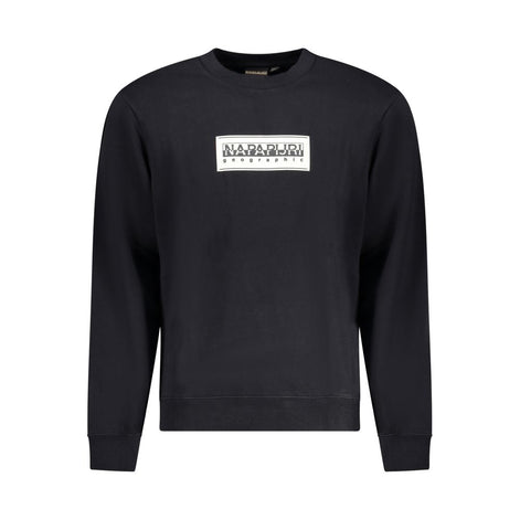 Napapijri Black Cotton Men Sweatshirt Napapijri