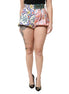 Dolce & Gabbana Multicolor High Waist Women Hot Pants Shorts Dolce & Gabbana