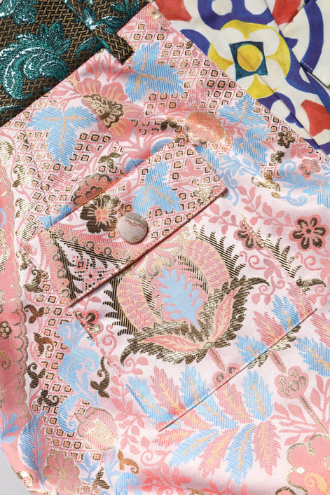 Dolce & Gabbana Multicolor High Waist Women Hot Pants Shorts Dolce & Gabbana