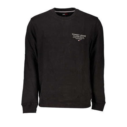 Tommy Hilfiger Black Cotton Men Sweater Tommy Hilfiger