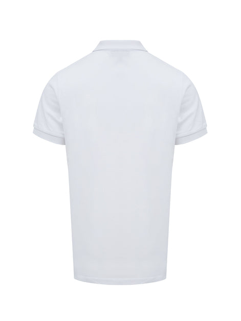 Burberry White Cotton Collared Polo Shirt Burberry