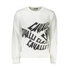 Cavalli Class Bianco Cotton Men Sweatshirt Cavalli Class