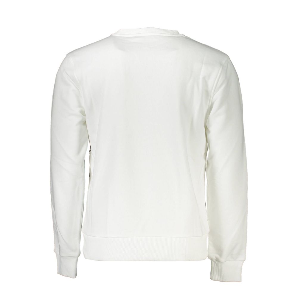 Cavalli Class Bianco Cotton Men Sweatshirt Cavalli Class