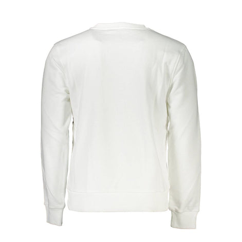 Cavalli Class Bianco Cotton Men Sweatshirt Cavalli Class