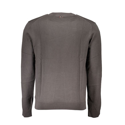 Napapijri Grigio Cotton Men Sweater Napapijri