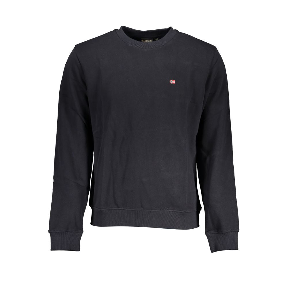 Napapijri Black Cotton Men Sweatshirt Napapijri