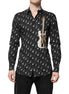 Dolce & Gabbana Black GOLD Instrument Embellished Shirt Dolce & Gabbana