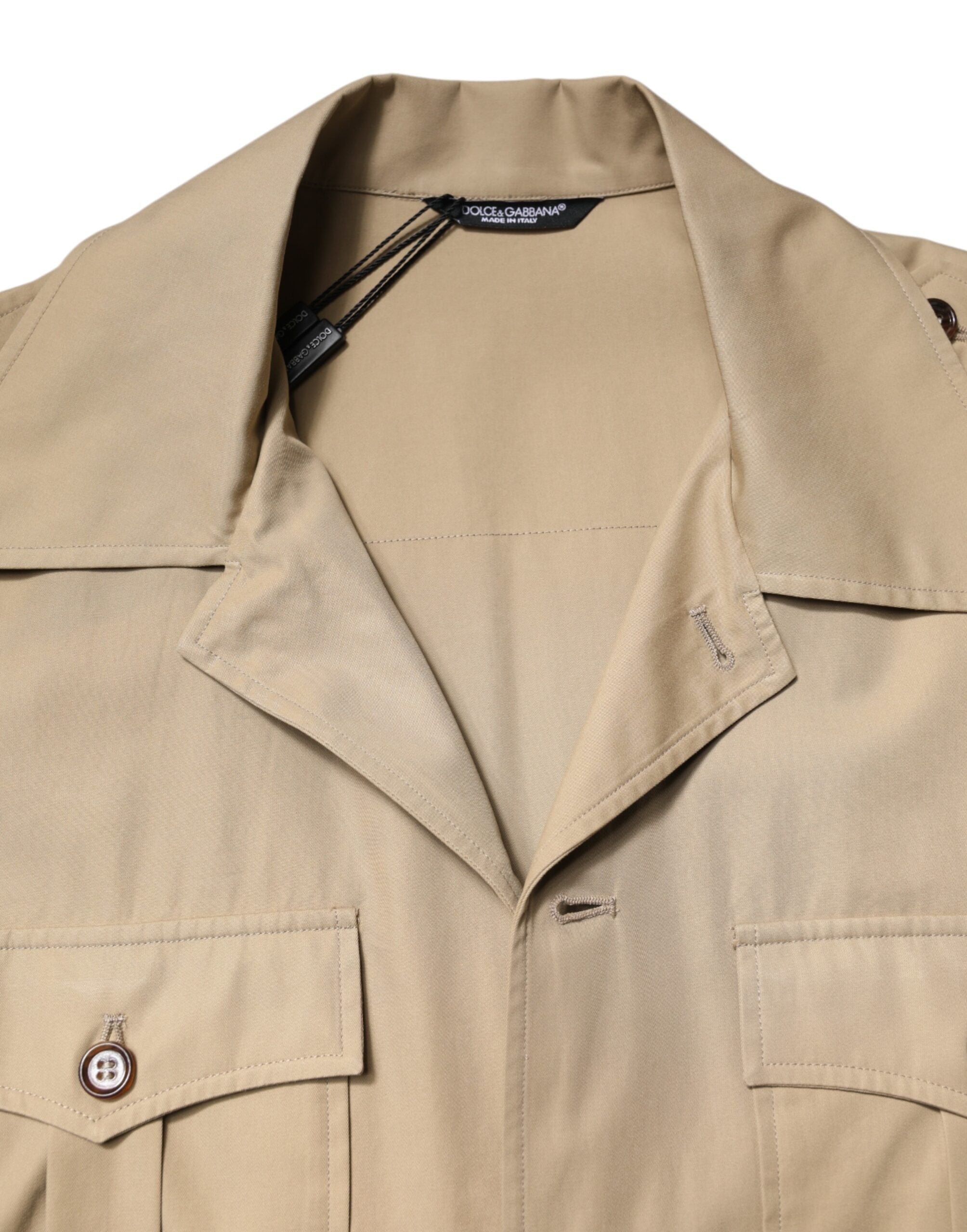 Dolce & Gabbana Brown Graphic Print Short Sleeves Shirt Dolce & Gabbana