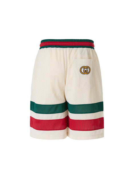 Gucci Cream polyester  Logo Shorts Gucci