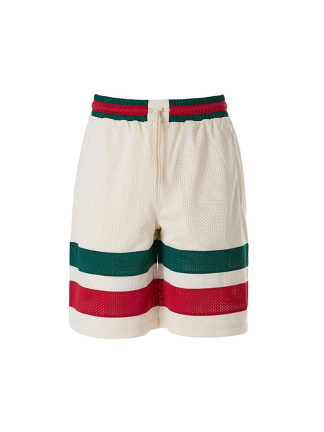 Gucci Cream polyester  Logo Shorts Gucci