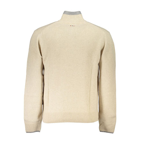 Napapijri Beige Tessuto Men Sweater Napapijri