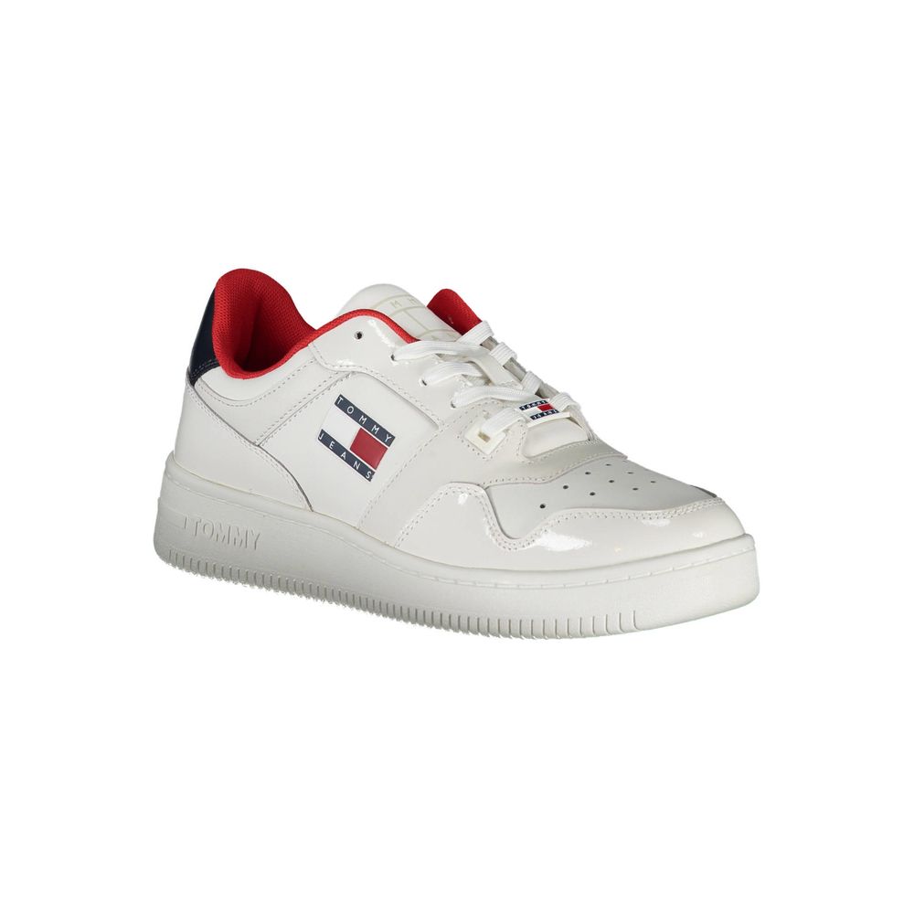 Tommy Hilfiger White Leather Women Sneaker Tommy Hilfiger