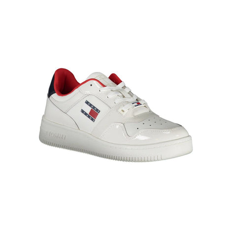 Tommy Hilfiger White Leather Women Sneaker Tommy Hilfiger