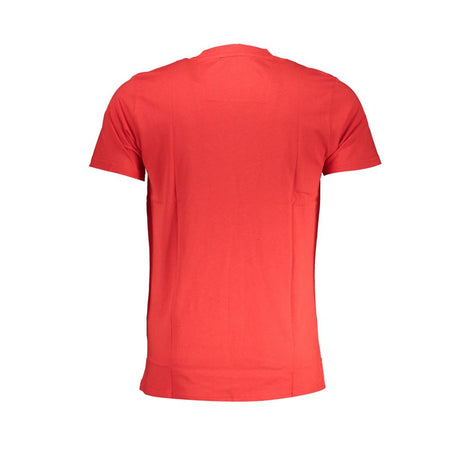 Cavalli Class Red Cotton Men T-Shirt Cavalli Class