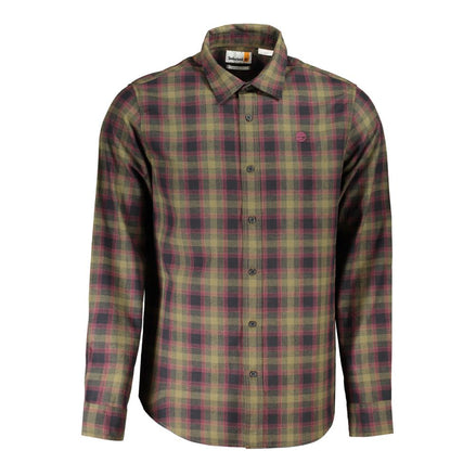 Timberland Verde Cotton Men Shirt Timberland