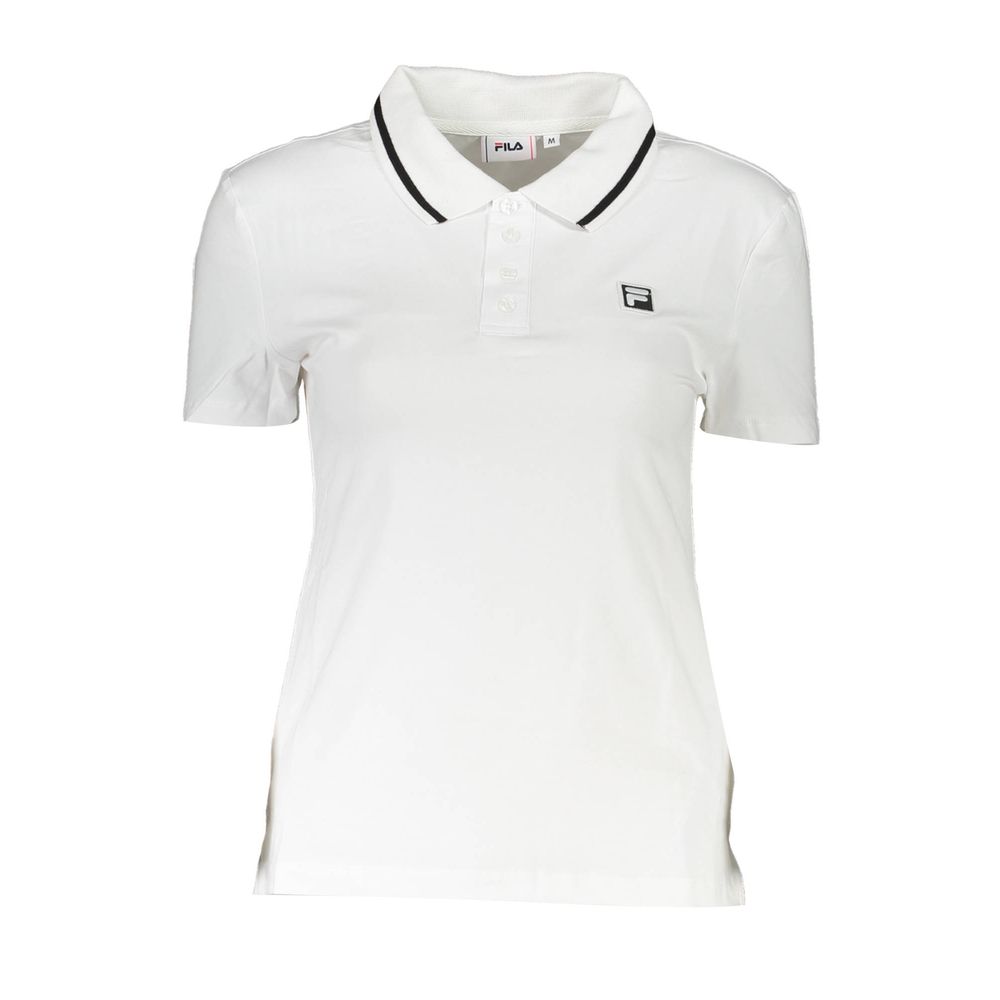 Fila White Cotton Womens Polo Shirt Fila