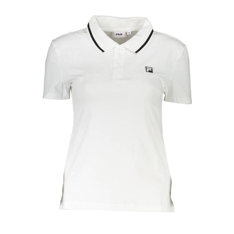 Fila White Cotton Womens Polo Shirt Fila