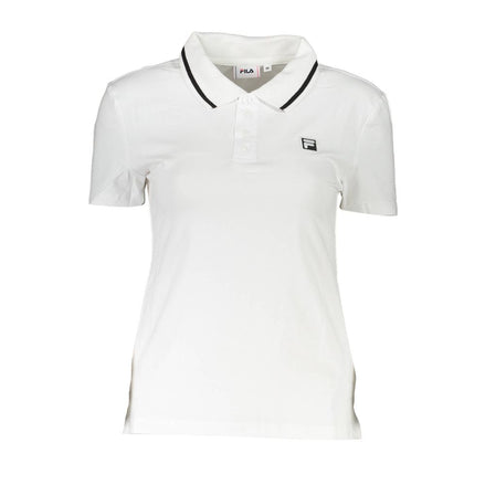 Fila White Cotton Womens Polo Shirt Fila