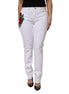 Dolce & Gabbana White Floral Sequined GIRLY Denim Jeans Dolce & Gabbana