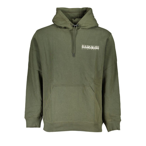 Napapijri Verde Cotton Men Sweatshirt with Hood Napapijri