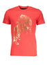Cavalli Class Red Cotton Men T-Shirt Cavalli Class