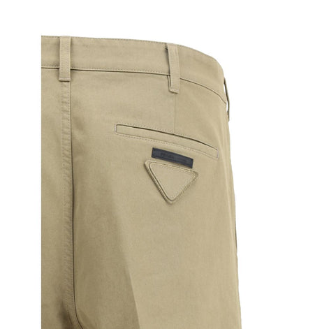 Prada Beige Cotton Chino Pants Prada