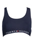 Tommy Hilfiger Blue Cotton Women Sports Bra Tommy Hilfiger
