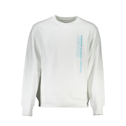 Calvin Klein White Cotton Men's Sweatshirt Calvin Klein