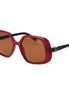 Guess Burgundy Plastic Sunglasses Guess