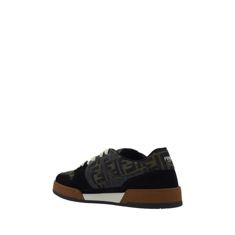 Fendi Multicolor Calf Leather Bos Taurus Low Top Sneakers Fendi