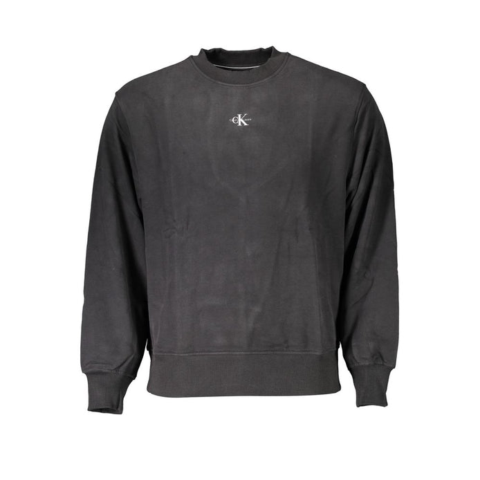 Calvin Klein Black Cotton Men Sweatshirt Calvin Klein