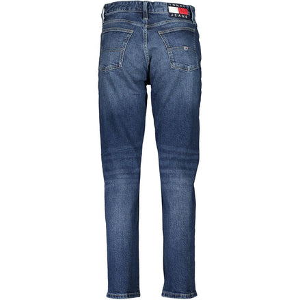 Tommy Hilfiger Blu Cotton Women Jeans Slim Ankle Tommy Hilfiger