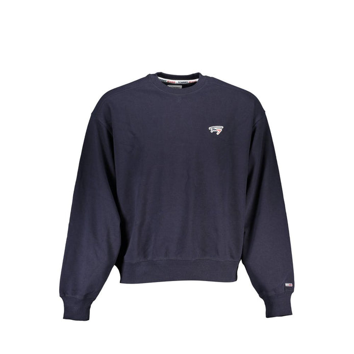 Tommy Hilfiger Blue Cotton Men Sweatshirt Tommy Hilfiger