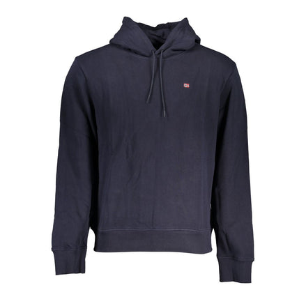 Napapijri Blue Cotton Men Sweatshirt Napapijri