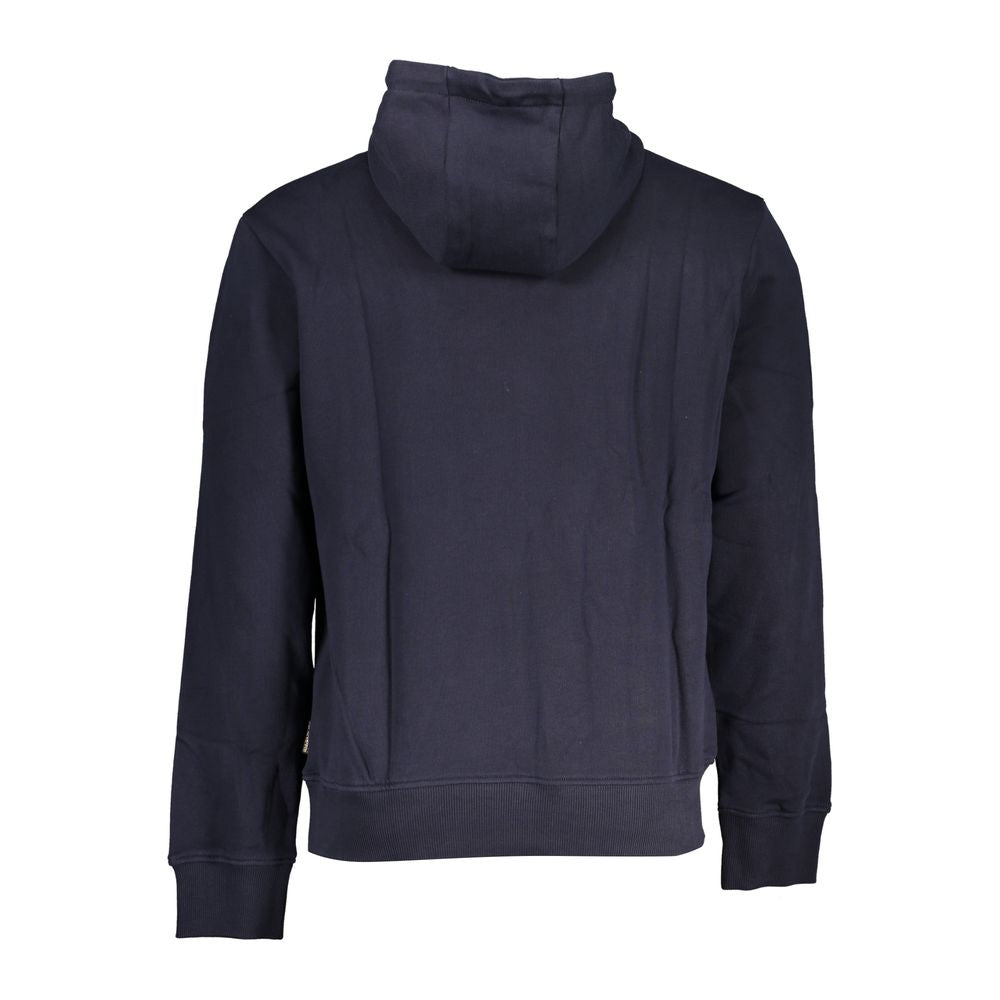 Napapijri Blue Cotton Men Sweatshirt Napapijri