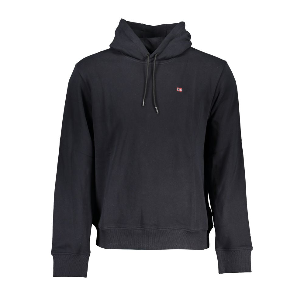 Napapijri Black Cotton Men's Hoodie Napapijri
