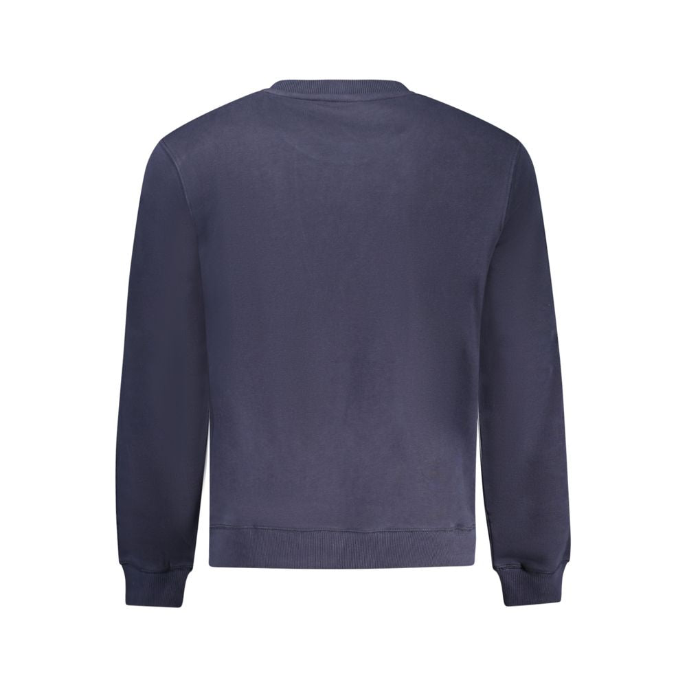 Napapijri Blue Cotton Men Sweatshirt Napapijri