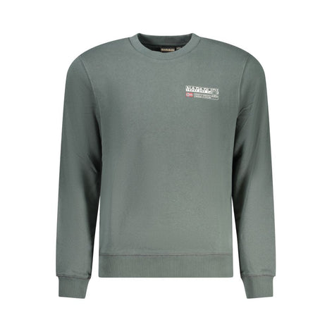 Napapijri Verde Cotton Men Sweatshirt Napapijri