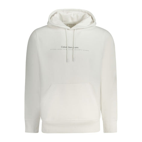 Calvin Klein White Cotton Men's Sweatshirt Calvin Klein